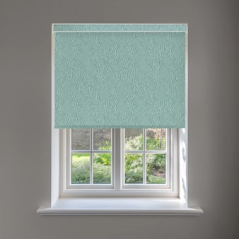 Ripple Sea Blue No Drill Electric Roller Blind