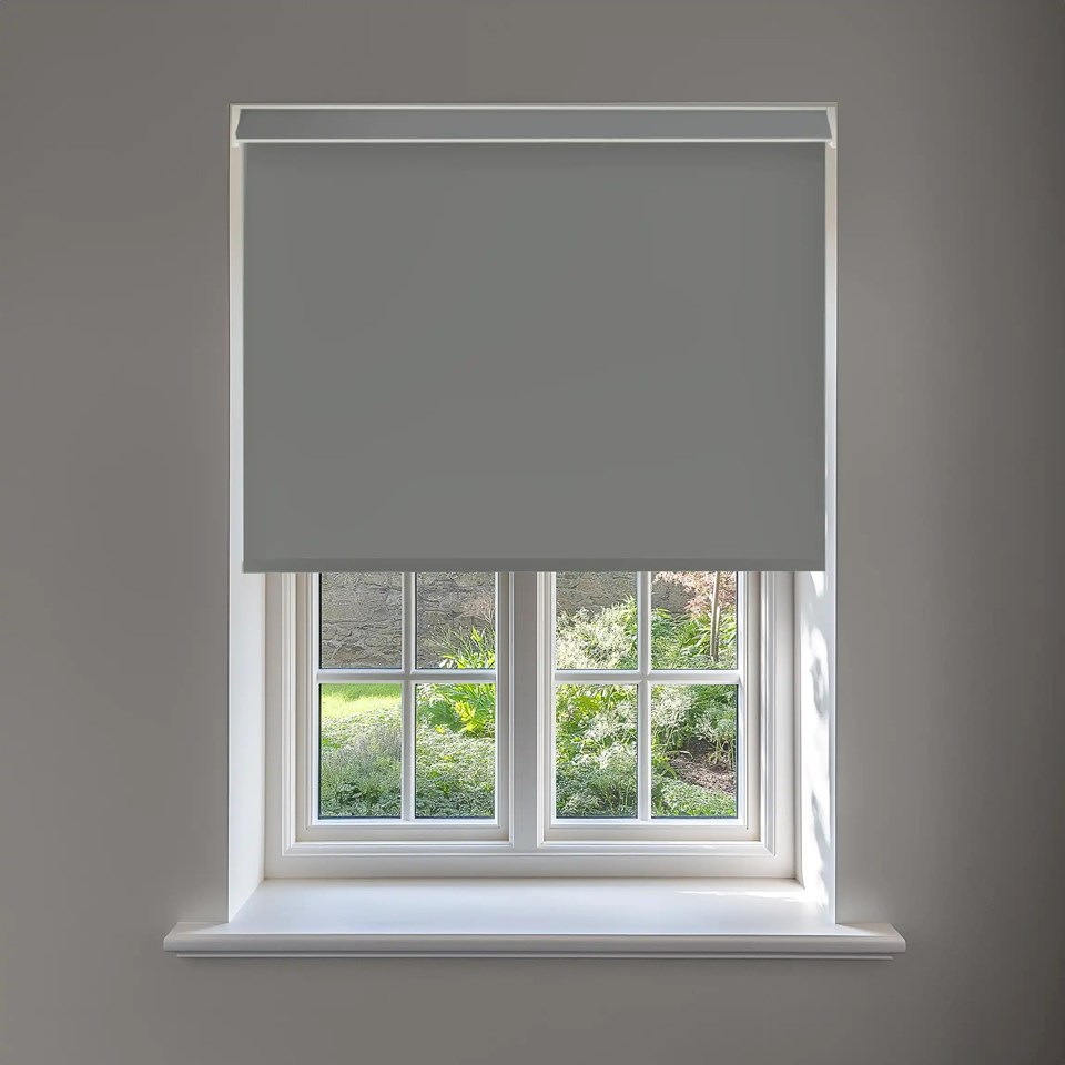 Ash Daylight No Drill Electric Roller Blind