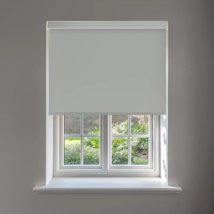 Dewy Grey Daylight No Drill Electric Roller Blind