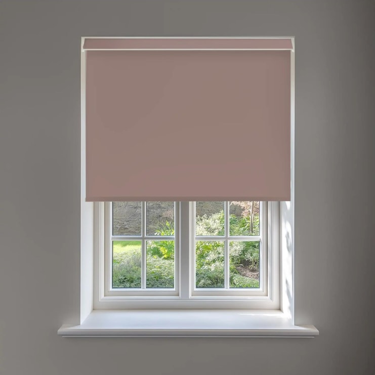 Glamour Pink Daylight No Drill Electric Roller Blind