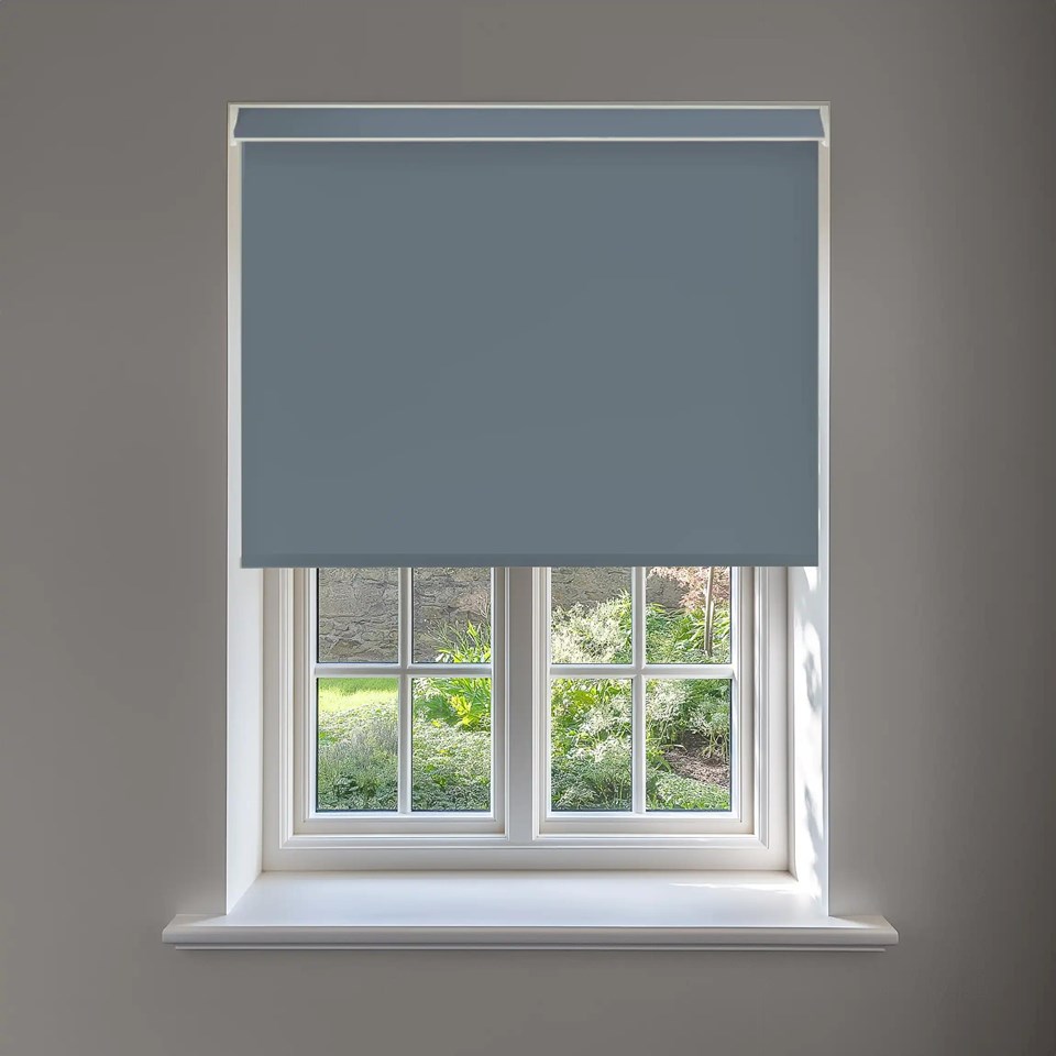 Sail Blue Daylight No Drill Electric Roller Blind