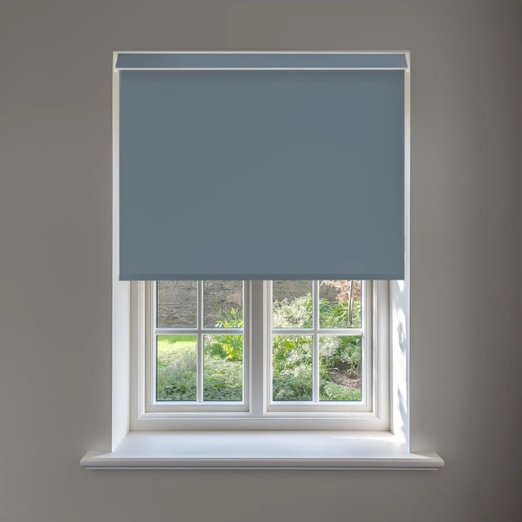 Sail Blue Daylight No Drill Electric Roller Blind