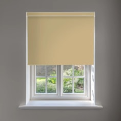 Jute Brown Blackout No Drill Electric Roller Blind