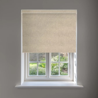 Linen Beige Blackout No Drill Electric Roller Blind