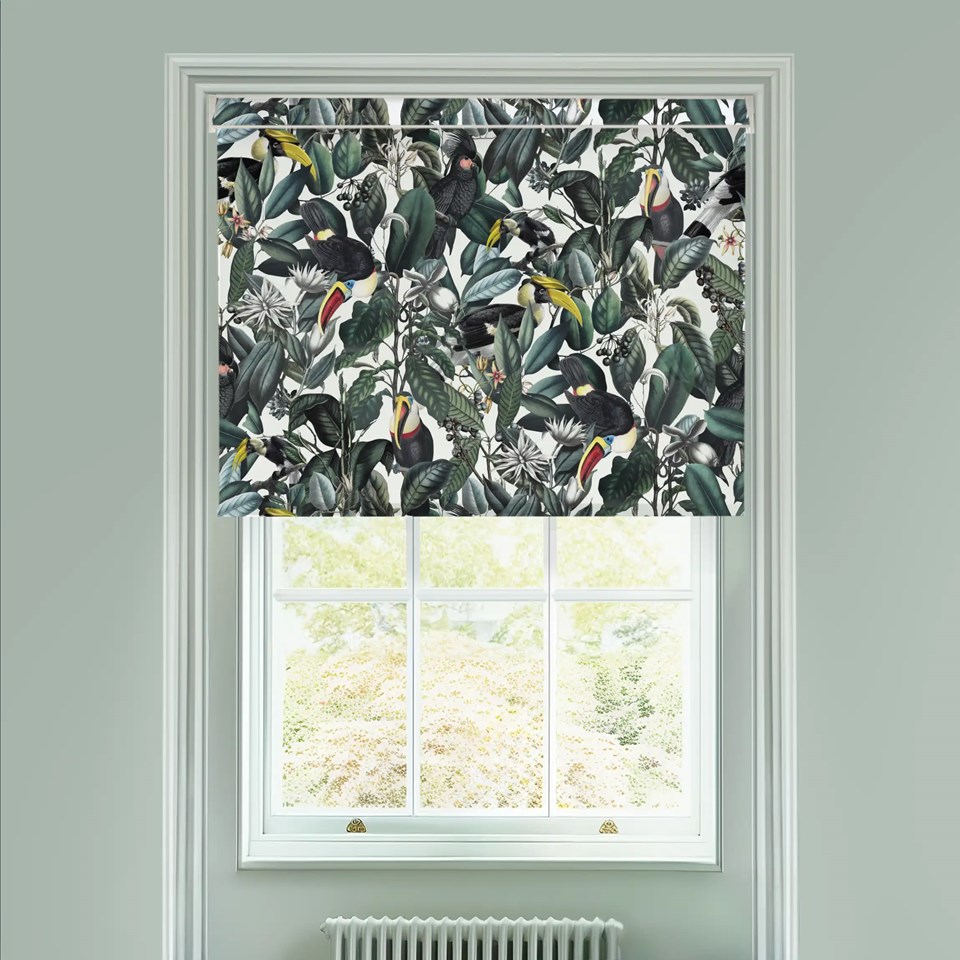 NeoTropical Natural Electric Roller Blind