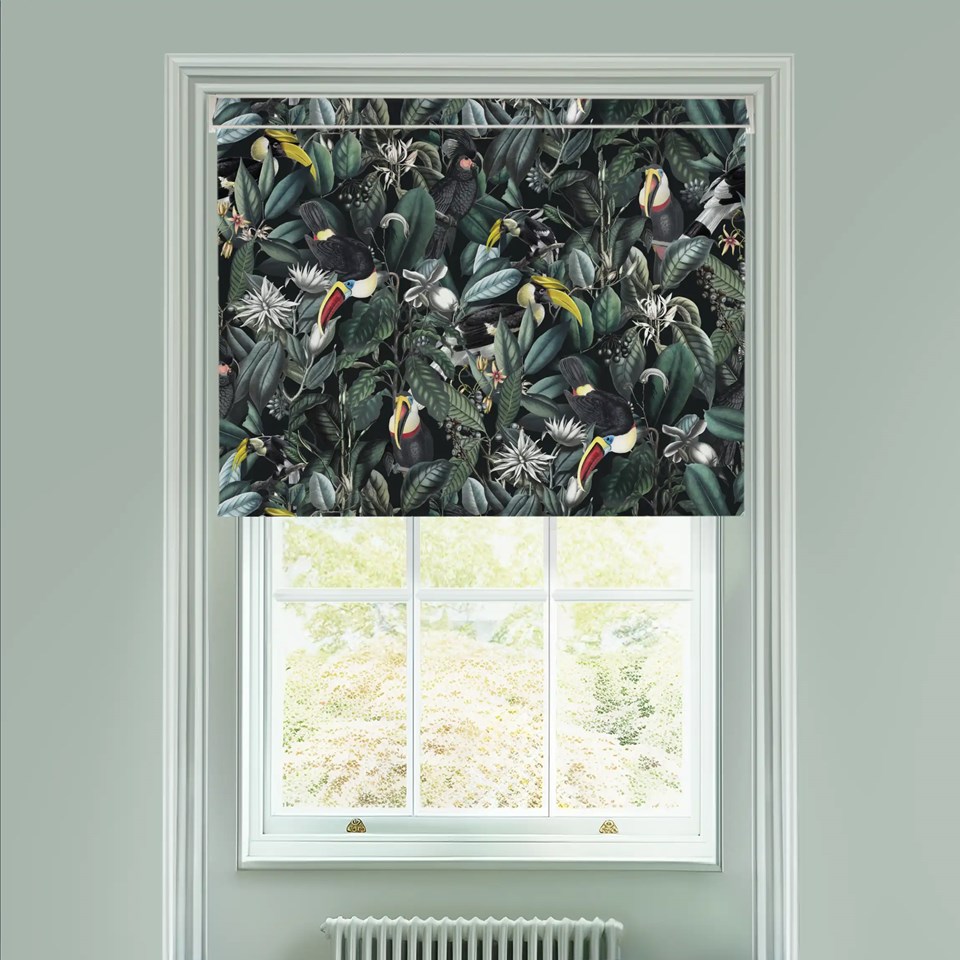 NeoTropical Onyx Electric Roller Blind