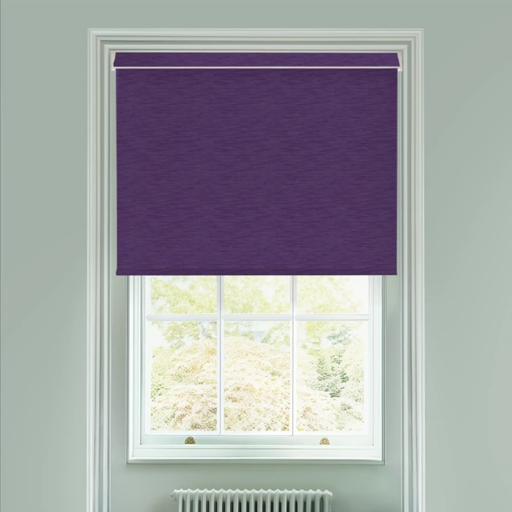 New York Deep Purple Electric Roller Blind