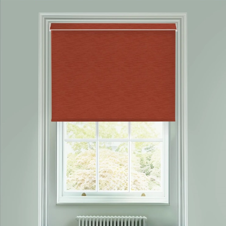 New York Earthy Red Electric Roller Blind