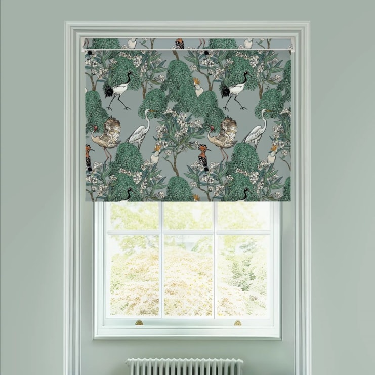 Oleander Mist Electric Roller Blind by Boon & Blake