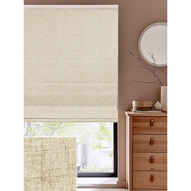 Opulence Harvest Blackout Electric Roman Blind