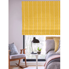 Orla Kiely Linear Stem Dandelion Electric Roman Blind