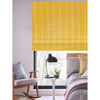 Orla Kiely Linear Stem Dandelion Electric Roman Blind