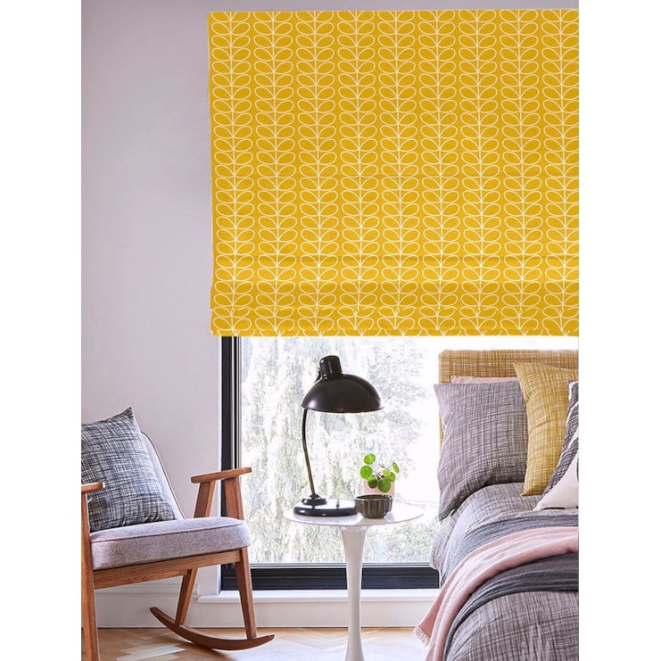 Orla Kiely Linear Stem Dandelion Electric Roman Blind