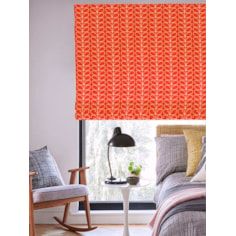 Orla Kiely Linear Stem Tomato Electric Roman Blind