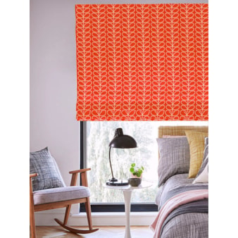 Orla Kiely Linear Stem Tomato Electric Roman Blind