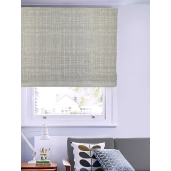 Orla Kiely Scribble Cool Grey Electric Roman Blind