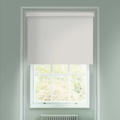 Pale Grey Premium Blackout Electric Roller Blind