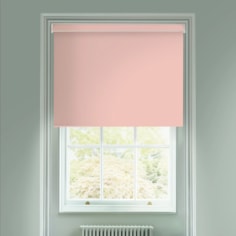 Pale Pink Premium Blackout Electric Roller Blind