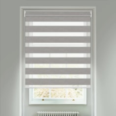 Petra Ash Grey Electric Vision Day and Night Blind