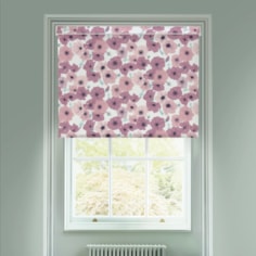 Posy Blush Electric Roller Blind by Lorna Syson