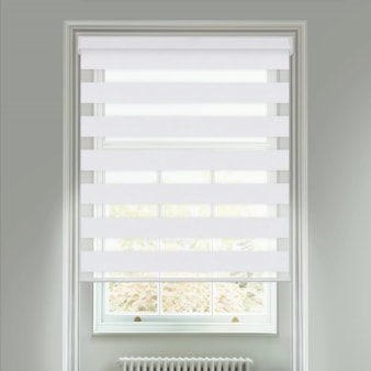 Olympia Dove White Electric Vision Day and Night Blind