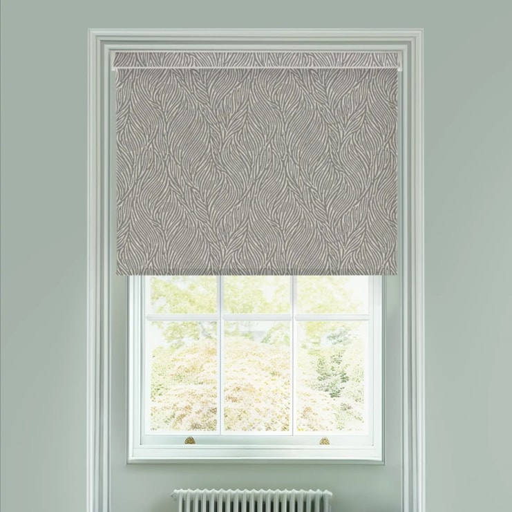 Ripple Pale Grey Electric Roller Blind