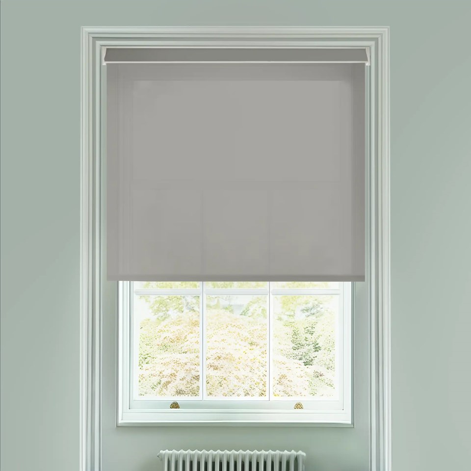 Sheer Dark Grey Electric Roller Blind