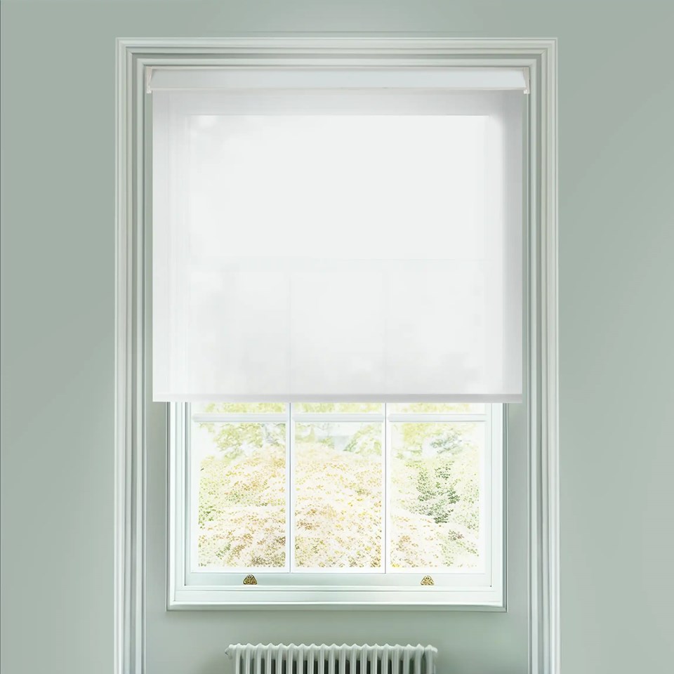 Sheer White Electric Roller Blind