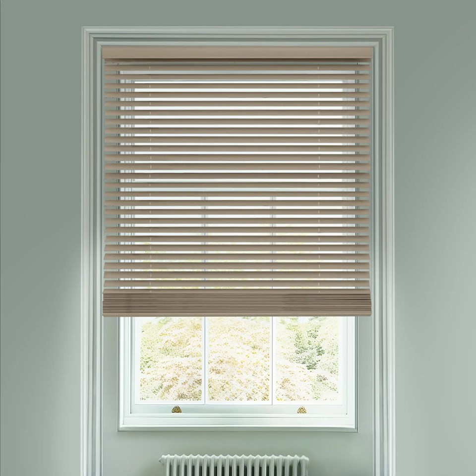 Smoulder 50mm Wooden Electric Venetian Blind