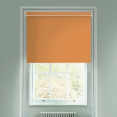 Soft Orange Blackout Electric Roller Blind