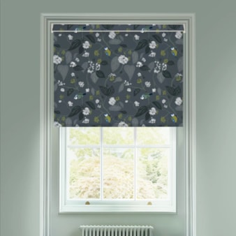 Spring Ivy Slate Electric Roller Blind by Lorna Syson