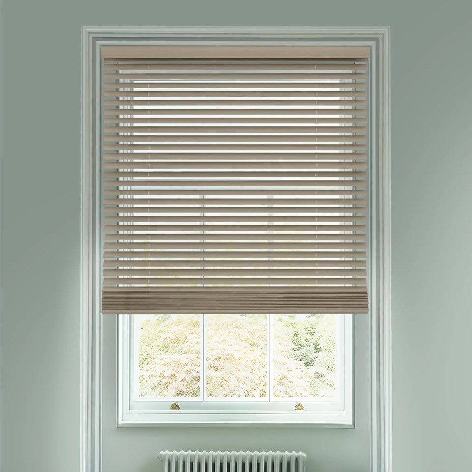 Tove 50mm Wooden Electric Venetian Blind