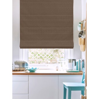 Tribeca Chocolat Blackout Electric Roman Blind