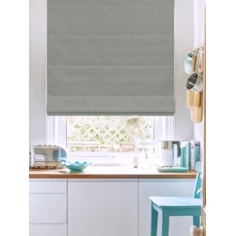 Tribeca Iron Blackout Electric Roman Blind