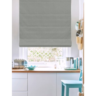 Tribeca Iron Blackout Electric Roman Blind