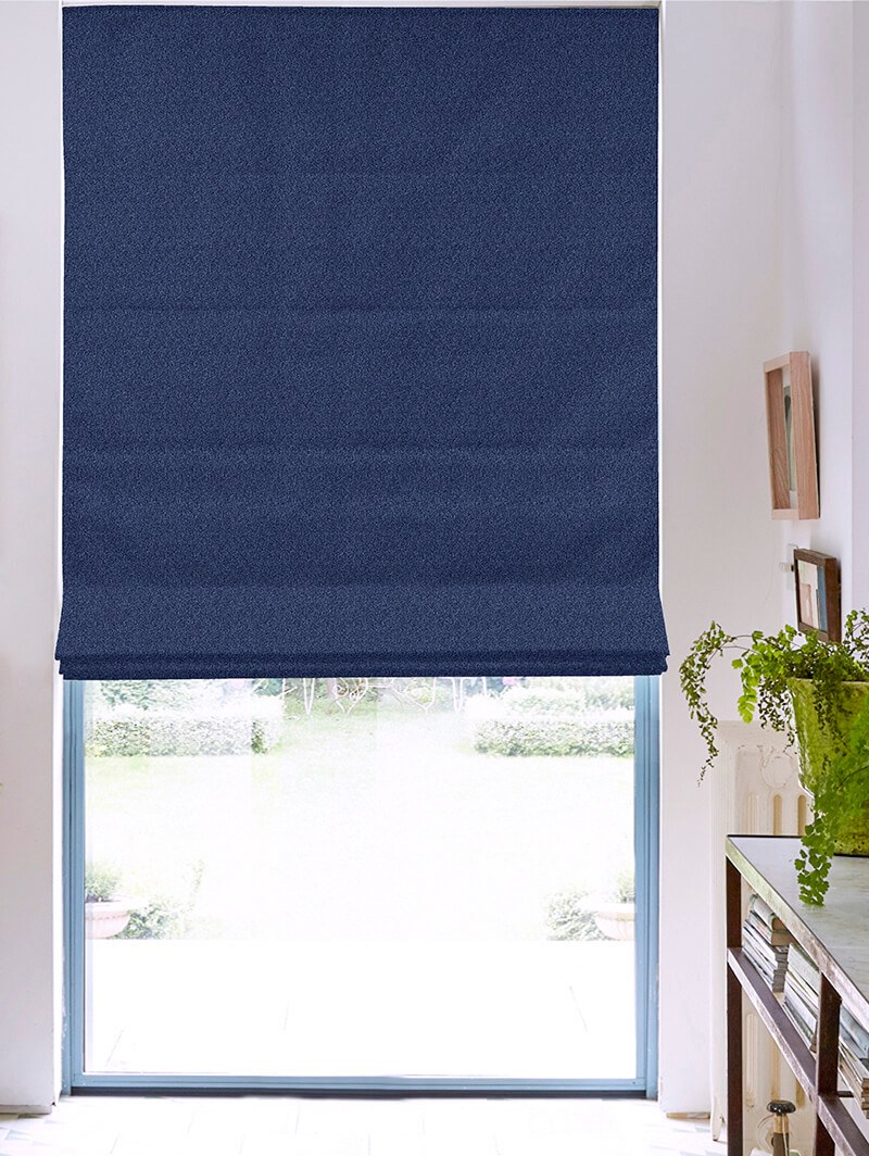 Tribeca Midnight Blackout Electric Roman Blind