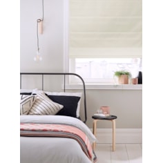 Tribeca Milk Blackout Electric Roman Blind