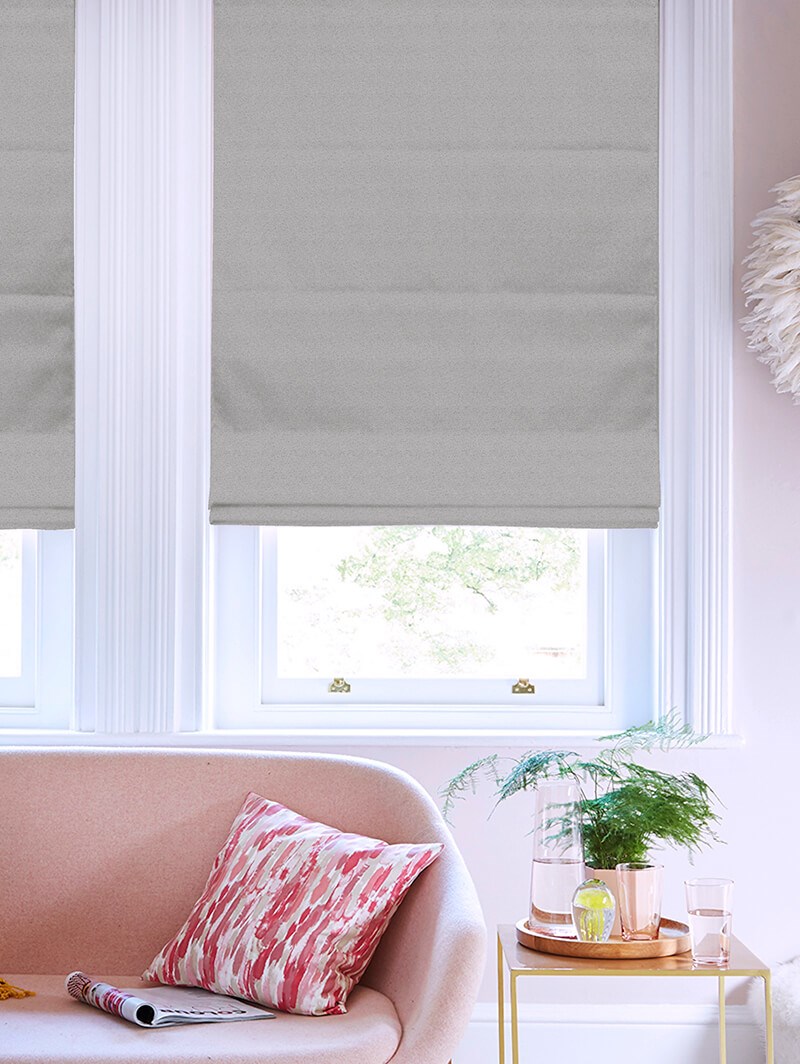 Tribeca Steel Blackout Electric Roman Blind