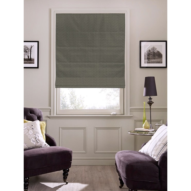 Tribeca Thunder Blackout Electric Roman Blind