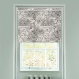 Tropical Toile Natural Electric Roller Blind by Boon & Blake