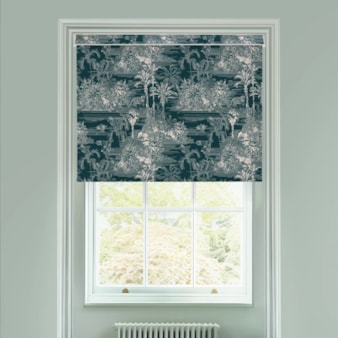 Tropical Toile Teal Electric Roller Blind by Boon & Blake