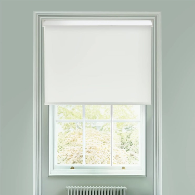 White Extra Large Electric Roller Blind