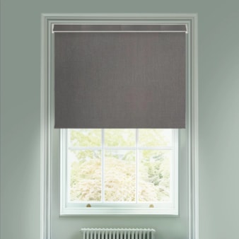 Windsor Dark Grey Blackout Electric Roller Blind